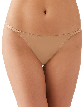 Hi Leg pantie worn by a model on a plain background