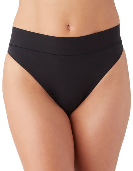 Hi Waist pantie worn by a model on a plain background