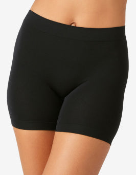Shorty worn by a model on a plain background