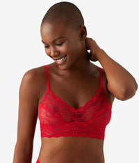 Lace Kiss Bralette: Crimson Red