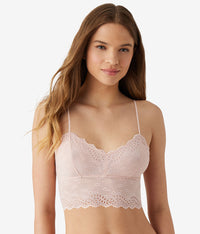 Inspired Eyelet Bralette: Rose Smoke