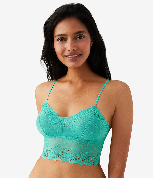 Inspired Eyelet Bralette: Water Garden