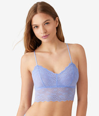 Inspired Eyelet Bralette: Pale Iris