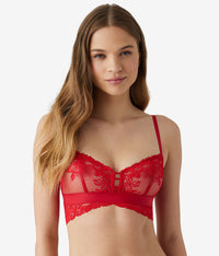 Opening Act Bralette: Haute Red