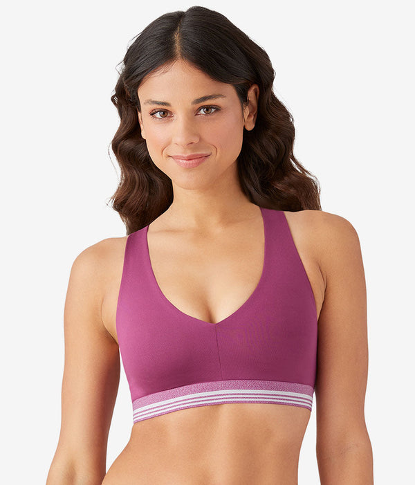 b.active Racerback Sport Bralette: Raspberry Coulis