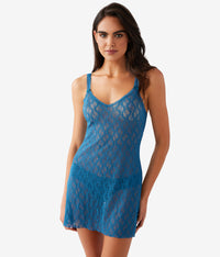 Lace Kiss Chemise: Moroccan Blue