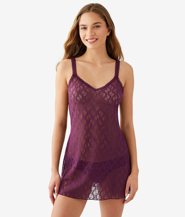 Lace Kiss Chemise: Potent Purple