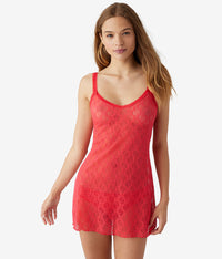 Lace Kiss Chemise: Hibiscus