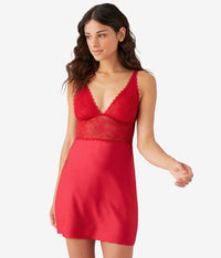 No Strings Attached Chemise: Crimson Red
