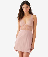 No Strings Attached Chemise: Blush Pink
