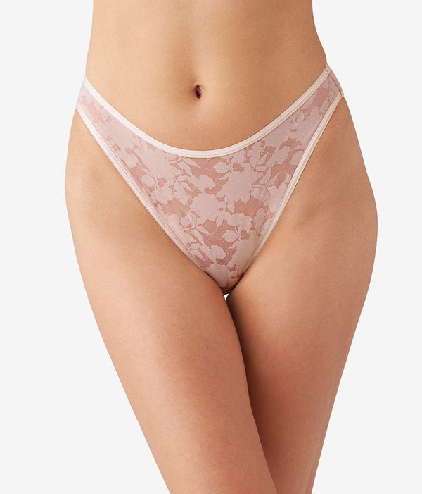 Shadow Scene Hi-Leg: Blush Pink