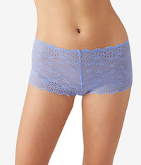 Inspired Eyelet Boyshort: Pale Iris