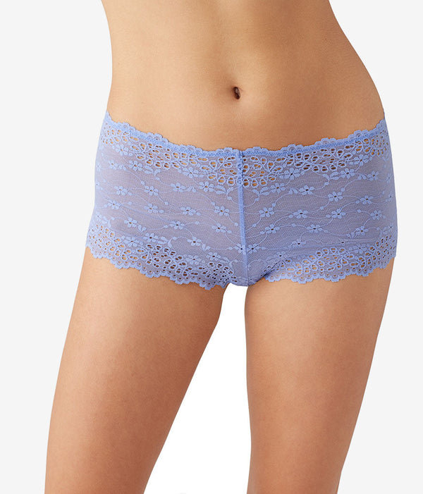 Inspired Eyelet Boyshort: Pale Iris