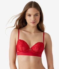 Opening Act Underwire Bra: Haute Red