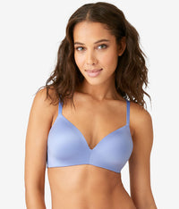 Future Foundation Wire Free T-Shirt Bra with Lace: Purple Impression