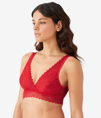 No Strings Attached Bralette: Crimson Red