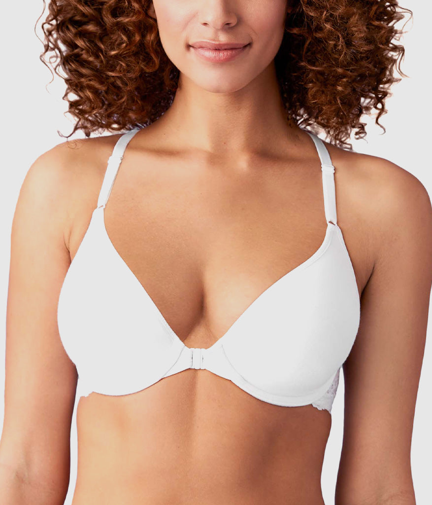 Inspired Eyelet Front Close T-Shirt Bra