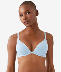 Cotton To A Tee Plunge T-Shirt Bra: Dream Blue