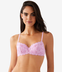 Feeling Famous Balconette Contour Bra: Pink Lavender/Very Berry