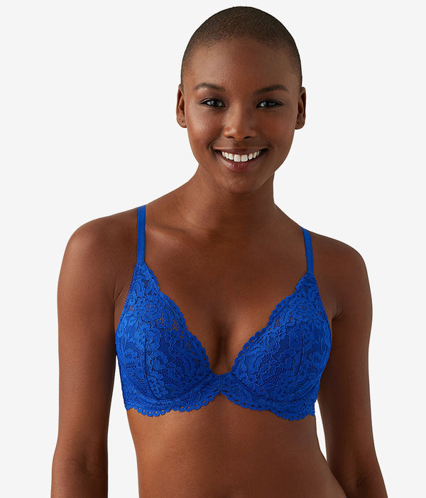 Ciao Bella Plunge Contour Bra: Surf Blue
