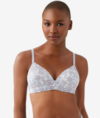 Future Foundation Wire Free T-Shirt Bra: Dream Blue/Gray Camouflage