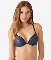 Shadow Scene Front Close Push Up Bra: Mood Indigo