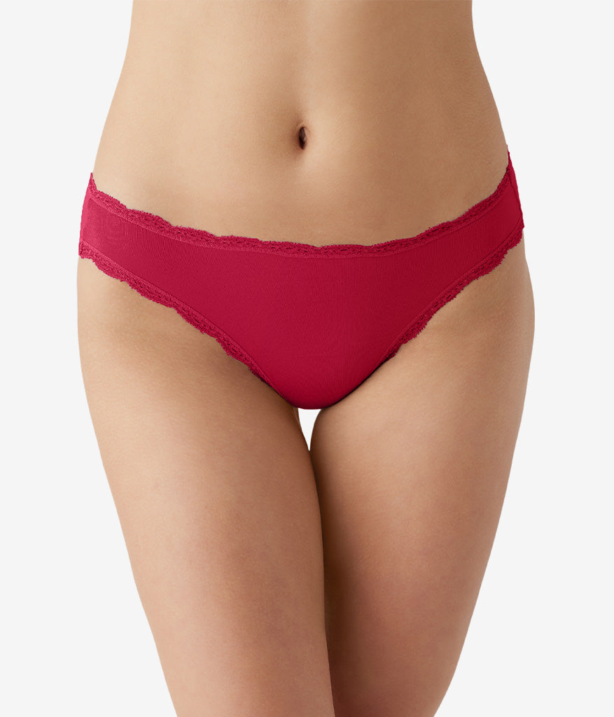 Inspired Eyelet Bikini: Cerise