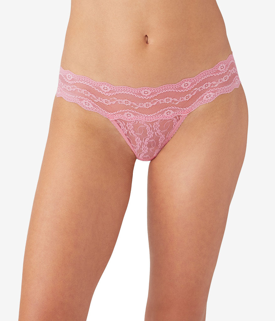 Lace Kiss Bikini: Sea Pink