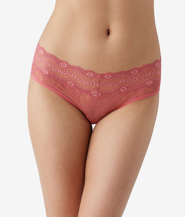 Lace Kiss Hipster: Slate Rose
