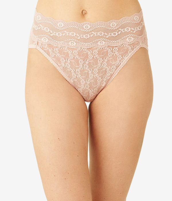 Lace Kiss Hi-Leg: Rose Smoke