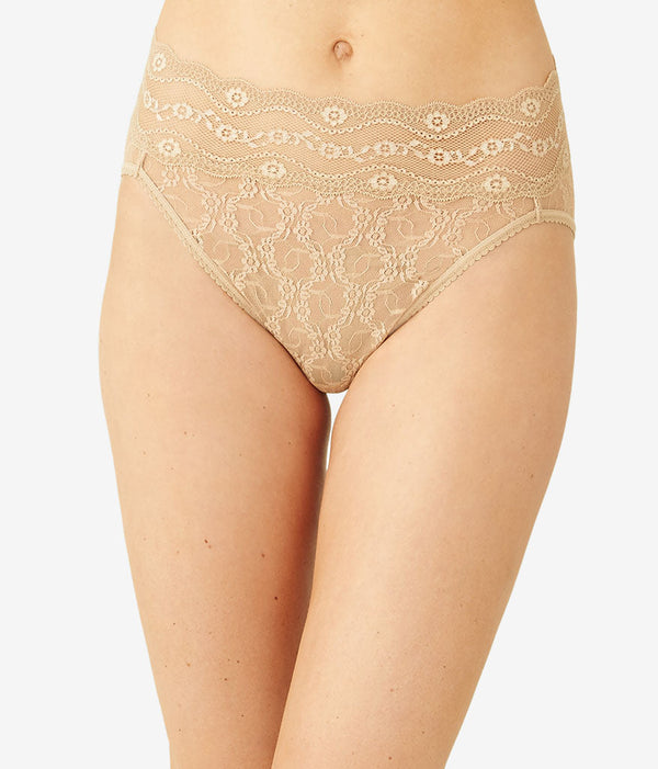 Lace Kiss Hi-Leg: Au Natural