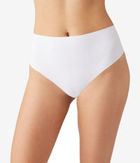 b.bare Hi-Waist Thong: White