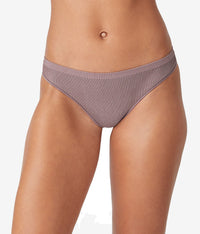 Comfort Intended Rib Thong: Peppercorn