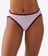 Inspired Eyelet Hi-Leg: Dawn Pink