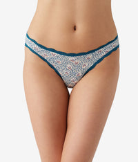 Inspired Eyelet Thong: Brushstroke