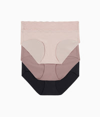 b.bare Hipster Panty Pack: Rose Smoke/Antler/Night