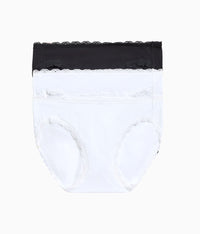 Inspired Eyelet Bikini Panty Pack: White/White/Night