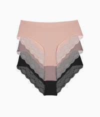 b.bare Cheeky Panty Pack: Rose Smoke/Antler/Night