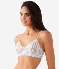 Feeling Famous Bralette: White/Frozen Fjord