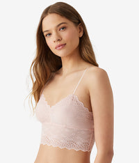 Inspired Eyelet Bralette: Rose Smoke