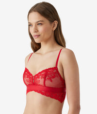 Opening Act Bralette: Haute Red