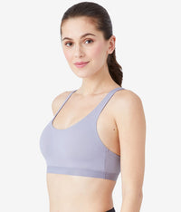 b.active Sport Crop: Lilac Gray