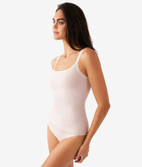 Inspired Eyelet Shelf Bra Cami: Rose Smoke