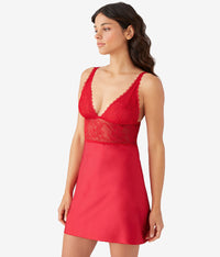 No Strings Attached Chemise: Crimson Red