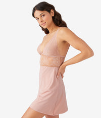 No Strings Attached Chemise: Blush Pink