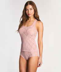Effortlessly Lace Tank: Blush Pink