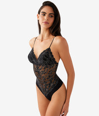 Feeling Famous Bodysuit: Night/Angel Wing