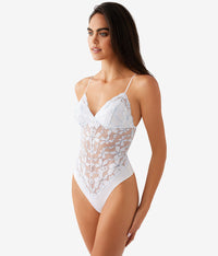 Feeling Famous Bodysuit: White/Frozen Fjord