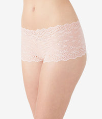 Inspired Eyelet Boyshort: Rose Smoke