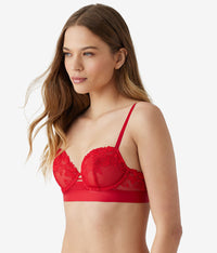 Opening Act Underwire Bra: Haute Red